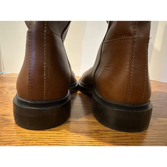 Steve Madden The Gaige Leather Riding Boots - Brown - Size 8 Chic Fall Style - Picture 6 of 12